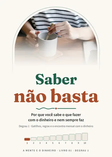 Amostra grátis do Livro 01, Saber Não Basta